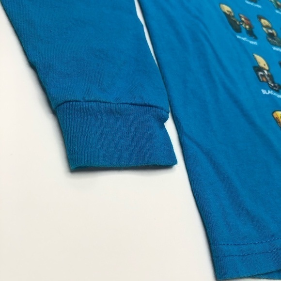 MOJANG Mindcraft Blue Graphic Long Sleeve Shirt Boy's SIZE 5/6 - Picture 9 of 13